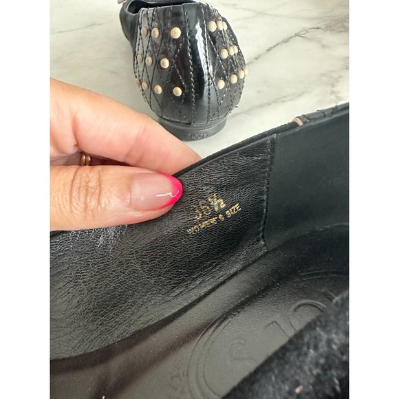 TODS Black Driving Style Ballet Flats Sz 36.5/6.5 - Picture 6 of 6